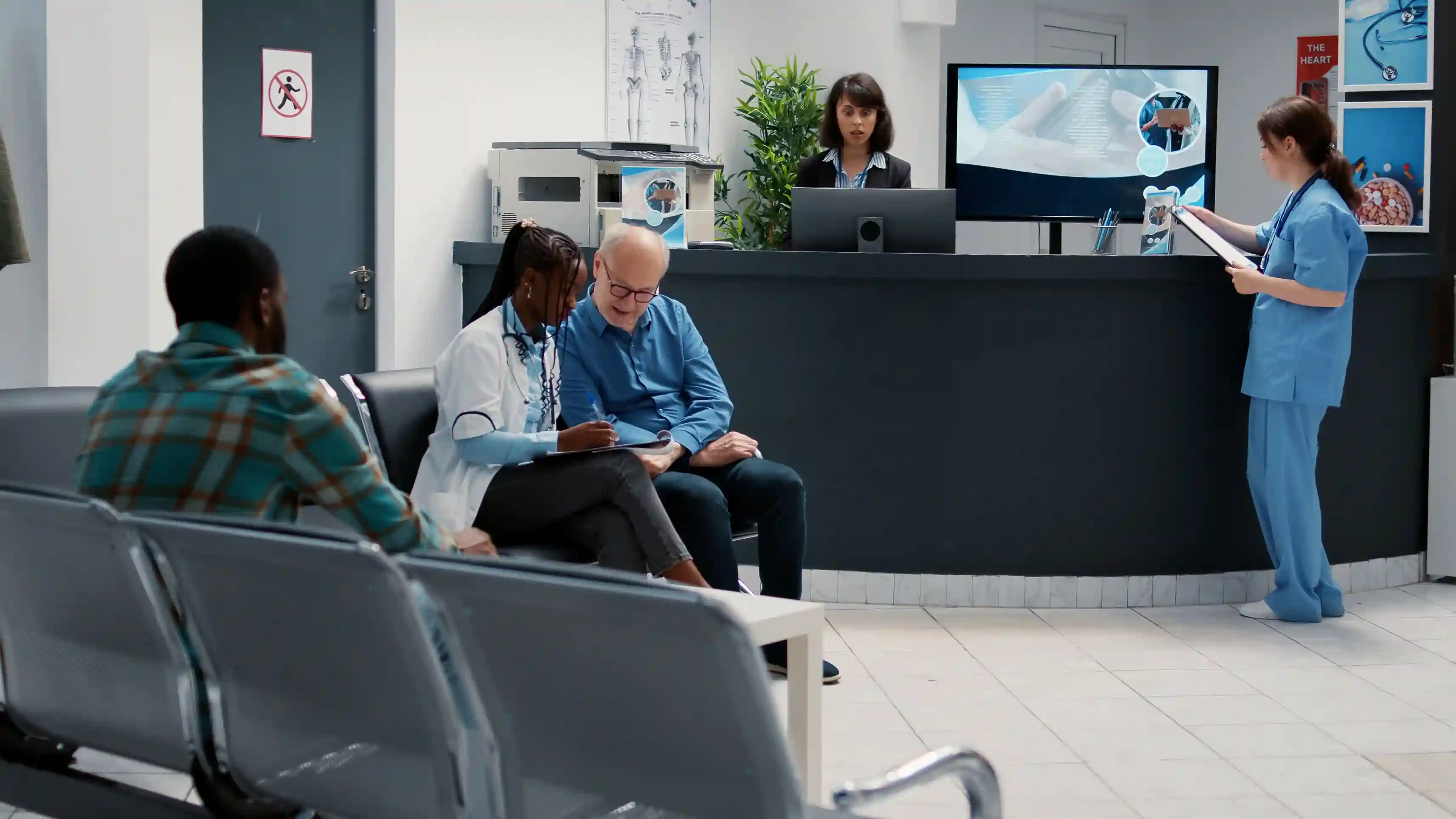 Doctor consulting with patient